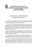 Las organizaciones y las decisiones grupales