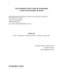 La realidad y su influencia sobre el individuo.