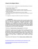 Glosario Sociológico Básico