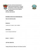 INFORME DE PRÁCTICAS PROFESIONALES El estudiante ha llegado todo temeroso cuando le preguntas algo de cualquier cosa se empieza a morder las uñas y cosas de ese tipo.