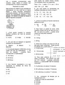 M A T E M Á T I C A S Lee y contesta correctamente cada cuestión, luego rellena el alvéolo que corresponda en la hoja de respuestas.