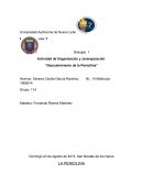 Organizacion y jerarquizacion.