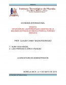 SITUACIÓN DE LAS PRINCIPALES CUENTAS DE LA BALANZA DE PAGOS EN MÉXICO PARA EL PERIODO 2005-2014