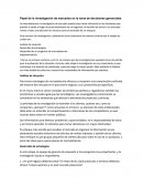 Papel de la investigación de mercados