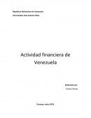Actividad Financiera de Venezuela
