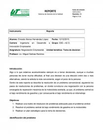 Poder de Negociación: REPORTE FINAL. Página 1