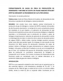 CROMATOGRAFÍA DE GASES EN LÍNEA DE PRODUCCIÓN DE HIDRÓGENO Y METANO DE ACEITE DE PALMA MOLINO EFFLEUNT (PEPITA) MEDIANTE ULTRASONIDOS DE ALTA FRECUENCIA