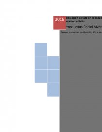La apreciación del arte en la escuela – Elizabeth Ivaldi. Página 1