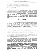 AMPARO INDIRECTO CONTRA AUTO DE FORMAL PRISION