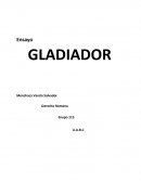 GLADIADOR . La película se desarrolla en la época del gobierno de Marco Aurelio