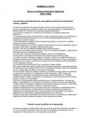 PRIMERA ETAPA Hacia el sistema educativo Nacional