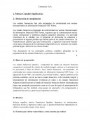 Consorcio S.A. 2. Políticas Contables Significativas