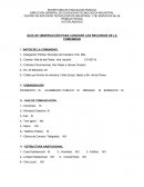 Guìa de Observacion para conocer los recursos de la Comunidad
