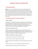 Tema: Resolución de conflictos
