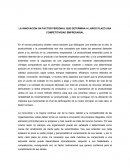 LA INNOVACION UN FACTOR PERSONAL QUE DETERMINA A LARGO PLAZO UNA COMPETITIVIDAD EMPRESARIAL