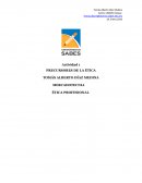 Precursores de la Ética.