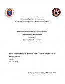 Relaciones Internacionales de Comercio Exterior.