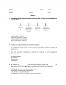 Examen Historia Universal 3º Parcial.