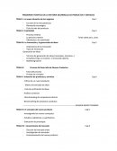 Programa de desarrolo de productos y servicios.