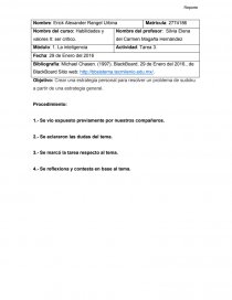 Objetivo: Crear una estrategia personal para resolver un problema de sudoku a partir de una estrategia general.. Página 1