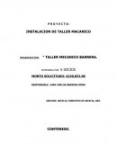 INSTALACIÓN DE TALLER MECÁNICO
