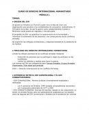 DERECHO INTERNACIONAL HUMANITARIO.