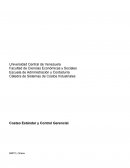 Costeo Estándar y Control Gerencial
