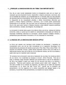 La inovación. Cuestionario.