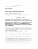 CURRICULUM VITAE. APUTNES VARIOS.