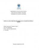 PAPEL DE LA VIDA COMO REALIDAD RADICAL EN LA FILOSOFÍA DE ORTEGA Y GASSET