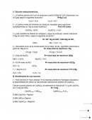 Cálculos estequiometricos.