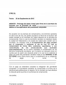 Prórroga del plazo inicial para firma de la escritura de acuerdo