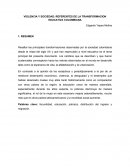 VIOLENCIA Y SOCIEDAD: REFERENTES DE LA TRANSFORMACION EDUCATIVA COLOMBIANA.