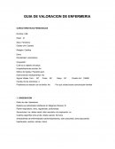 GUIA DE VALORACION DE ENFERMERIA CARACTERISTICAS PERSONALES