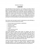 ACTIVIDAD DE APLICACIÓN GENÉTICA: CÁNCER