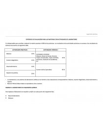 CRITERIOS DE EVALUACIÓN PARA LAS MATERIAS CON ACTIVIDADES DE LABORATORIO. Página 1