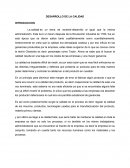 Desarrollo de la calidad