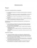 ESTRUCTURA Y ORGANIZACIÓN DE LAS EMPRESAS