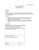 Determinar el volumen de dos líquidos o sustancias; a partir de métodos matemáticos y con material de laboratorio, con el fin de calcular de densidad de cada líquido o sustancia que se halla empleado..