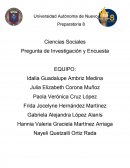 Pregunta de Investigación y Encuesta