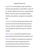 Ficha técnica de masa de bollería