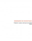 Población, muestra y técnicas de recopilación de información