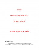 PROYECTO DE EDUCACIÓN FÍSICA: EL MEDIO ACUATICO