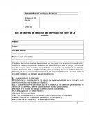 Lectura de derechos de un detenido.