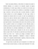 Ensayo sobre filosofía de la educación.