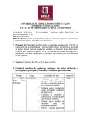 INFORME TÉCNICÓ Y FINANCIERO PARCIAL DEL PROCESO DE INVESTIGACIÓN N° 6