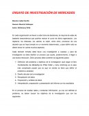 Investigación de mercados.