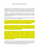 Revison de la politica economica del ecuador