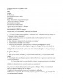 Preguntas guías para el trabajador social