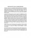 IMPORTANCIA DE LA SALUD E HIGIENE INDUSTRIAL